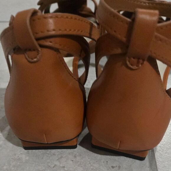 Franco Sarto Taylon Fisherman Sandals, Tan Size 10 - Picture 8 of 9